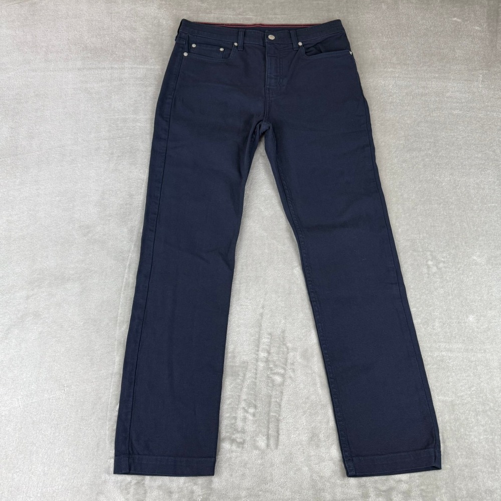 American Giant Roughneck Stretch Canvas Pants Mens 30x30 Navy Blue $165 USA NWOT